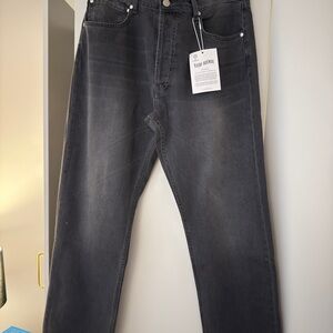 NEW Djerf Avenue Charcoal Relaxed Jeans
